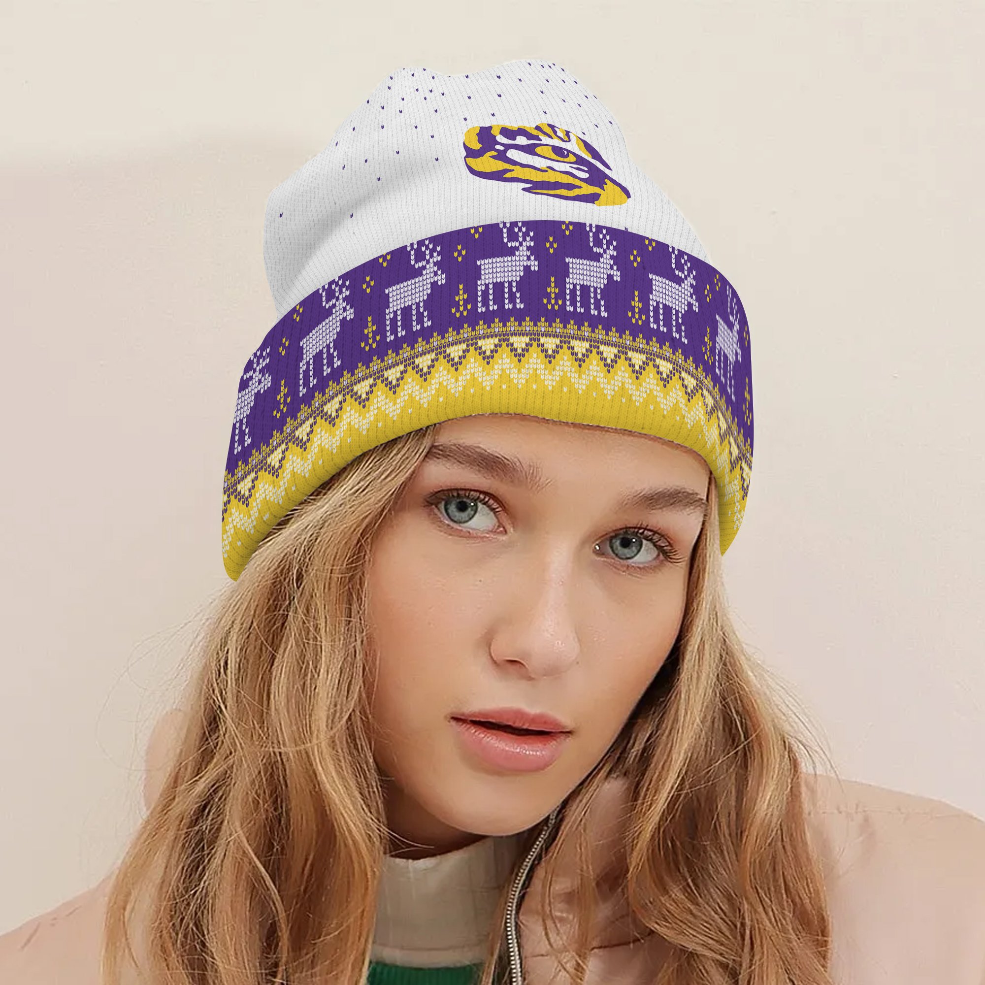 LSU Tigers Light Up Season Beanie Hat