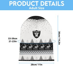 Las Vegas Raiders Light Up Season Beanie Hat