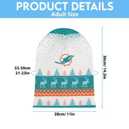 Miami Dolphins Light Up Season Beanie Hat