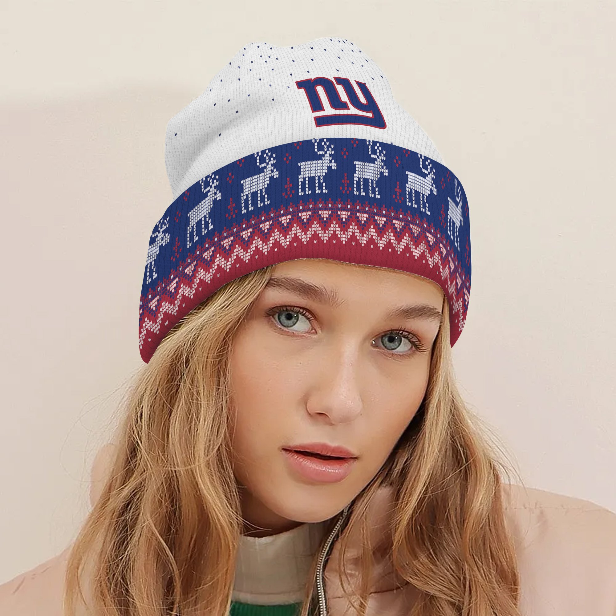 New York Giants Light Up Season Beanie Hat