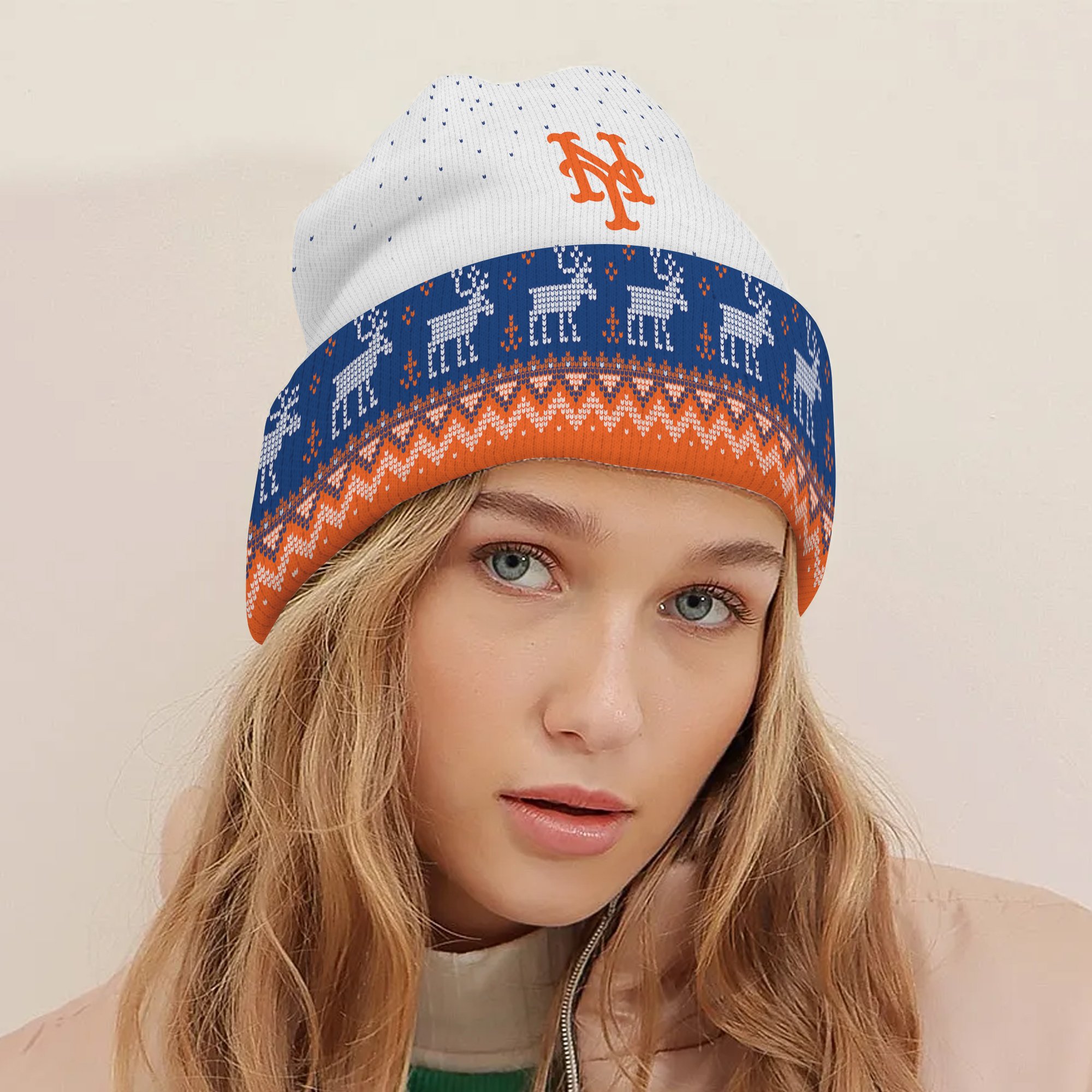 New York Mets Light Up Season Beanie Hat