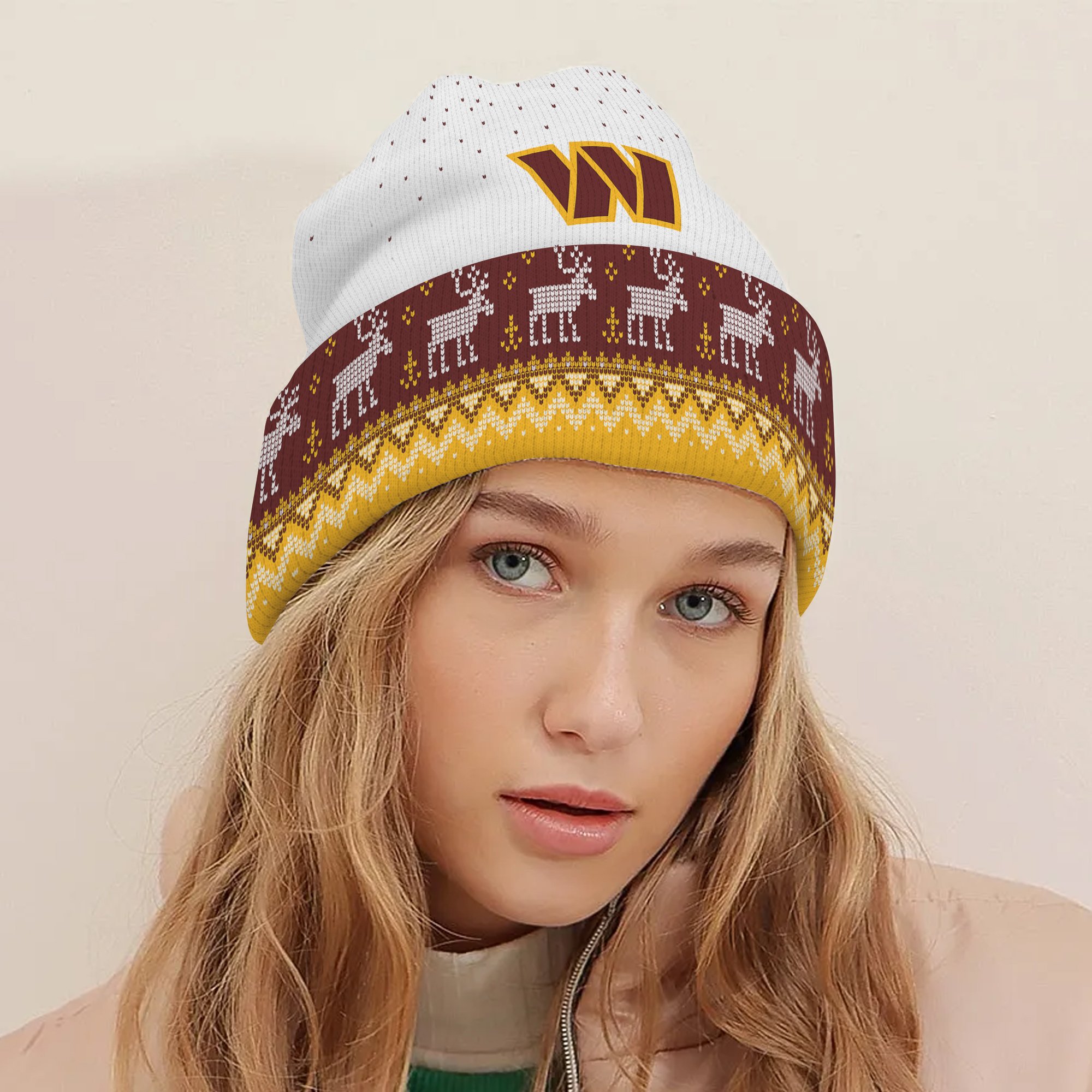 Washington Commanders Light Up Season Beanie Hat