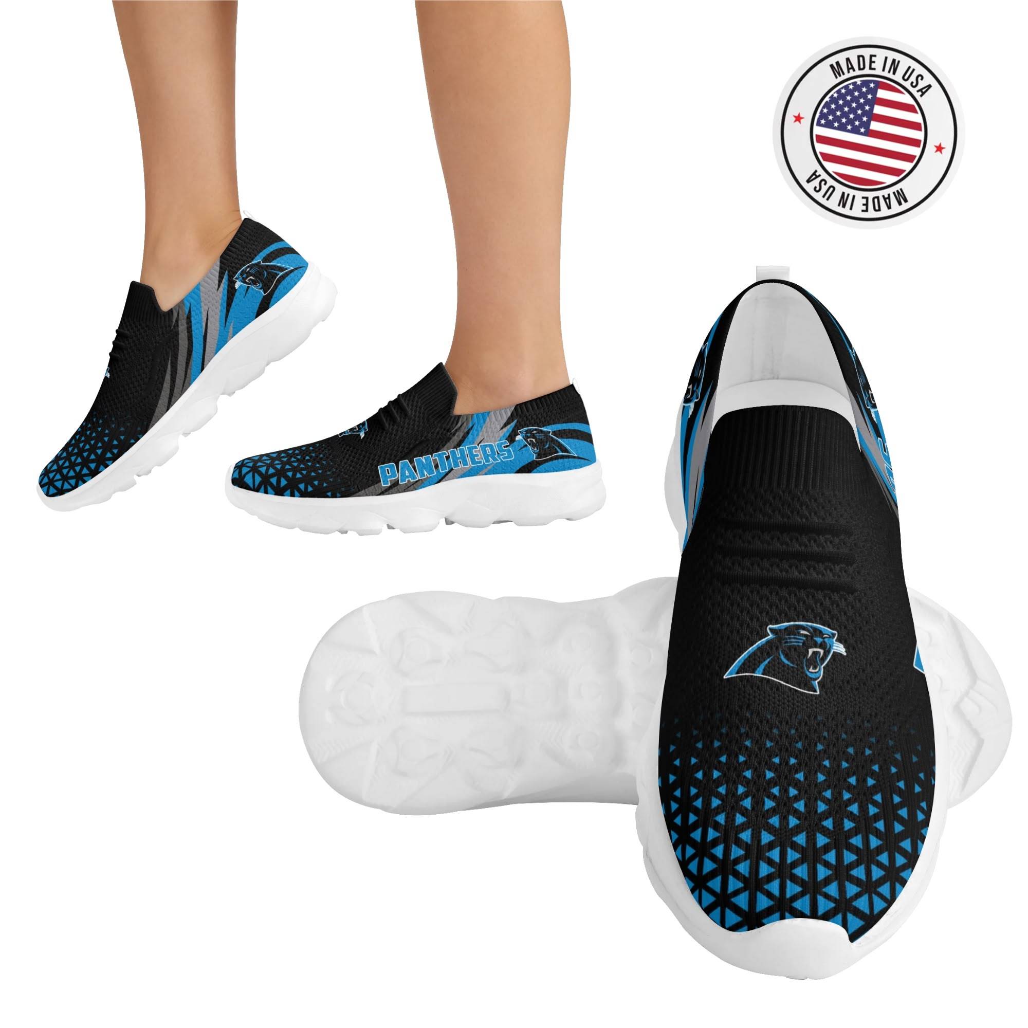 Carolina Panthers Lightweight Adult Sport Shoes