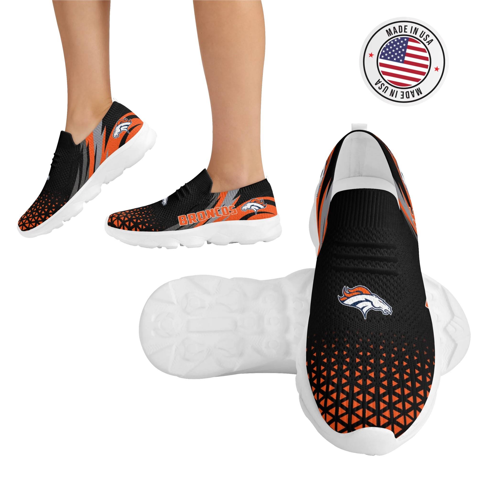 Denver Broncos Lightweight Adult Sport Shoes