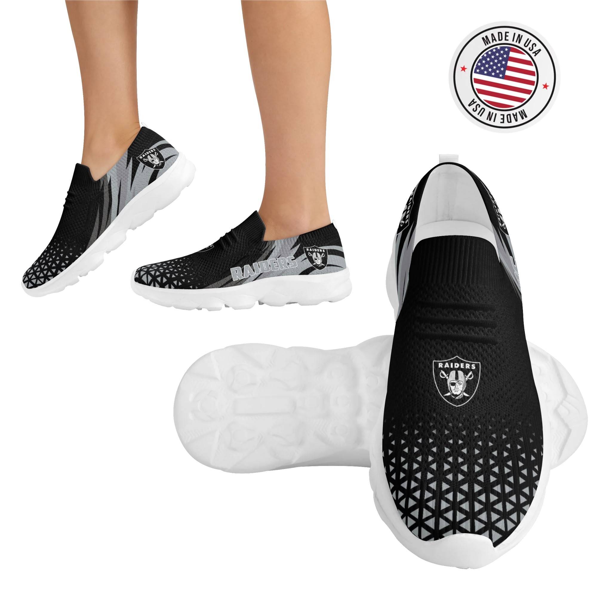 Las Vegas Raiders Lightweight Adult Sport Shoes