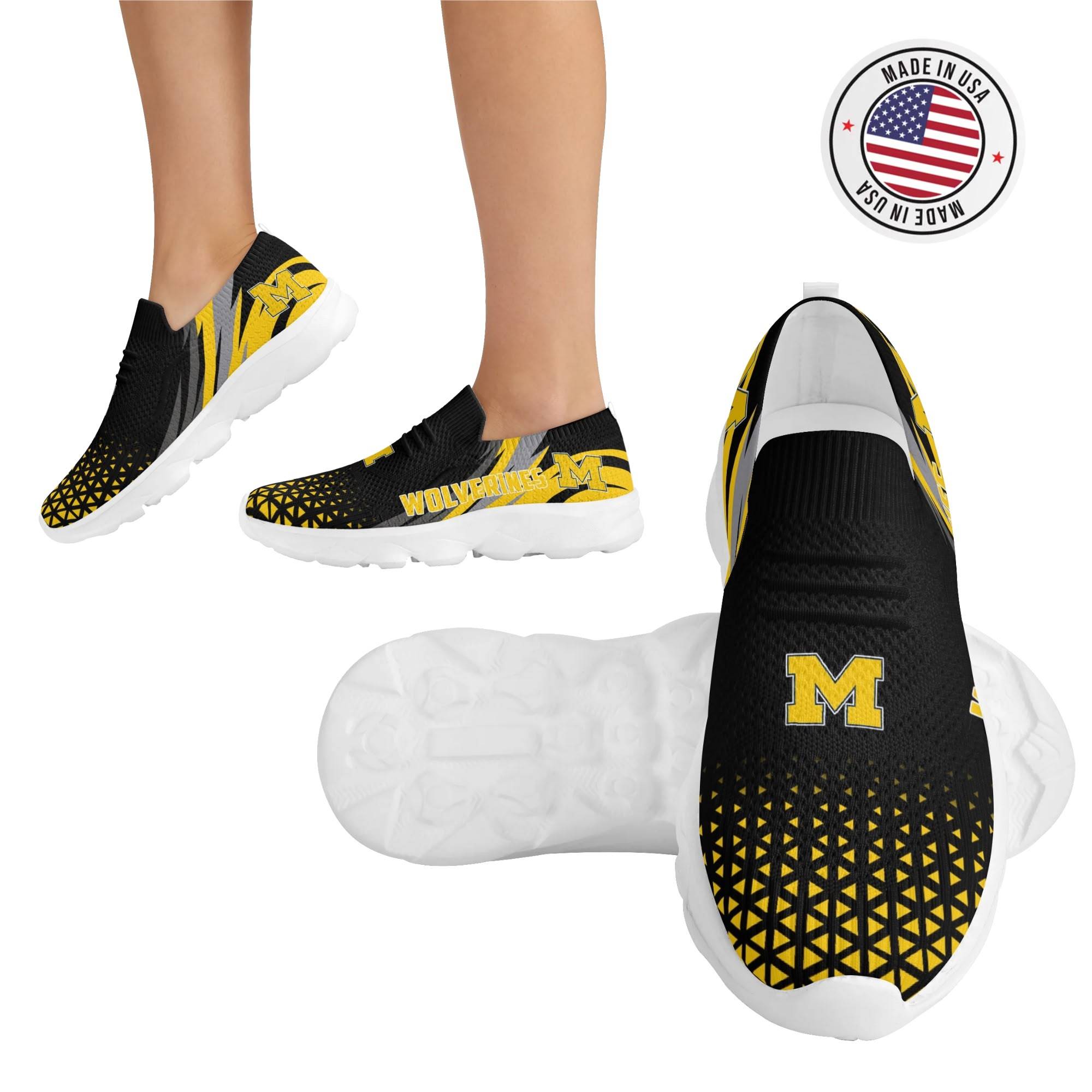 Michigan Wolverines Lightweight Adult Sport Shoes