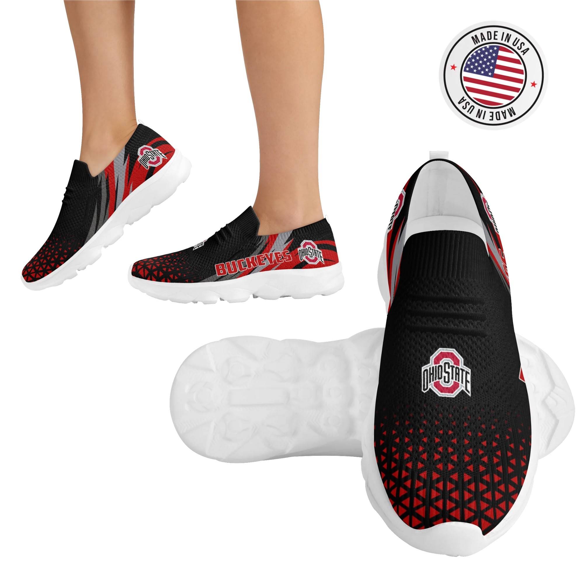 Ohio State Buckeyes Lightweight Adult Sport Shoes