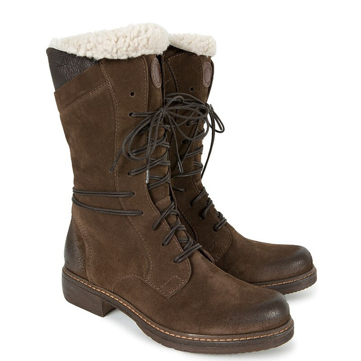 Leather Women Boots Winter with Fur Super Warm Snow
