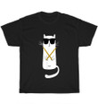 Funny Cat Wearing Sunglasses Playing Drums - Funny Shirt