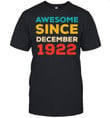 Awesome Since 1922 99th Birthday Retro shirt, hoodie, sweater, tshirt