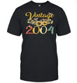 Vintage 2004 Sunflower 18th Birthday Awesome Since 2004 shirt, hoodie, sweater, tshirt