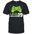 Level 19 Unlocked Video Games Gamer 19th Birthday shirt, hoodie, sweater, tshirt