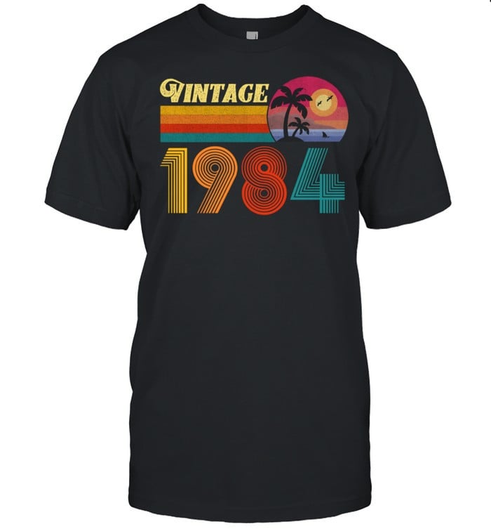 37th Birthday 37 Years Old Retro Vintage 1984 shirt, hoodie, sweater, tshirt