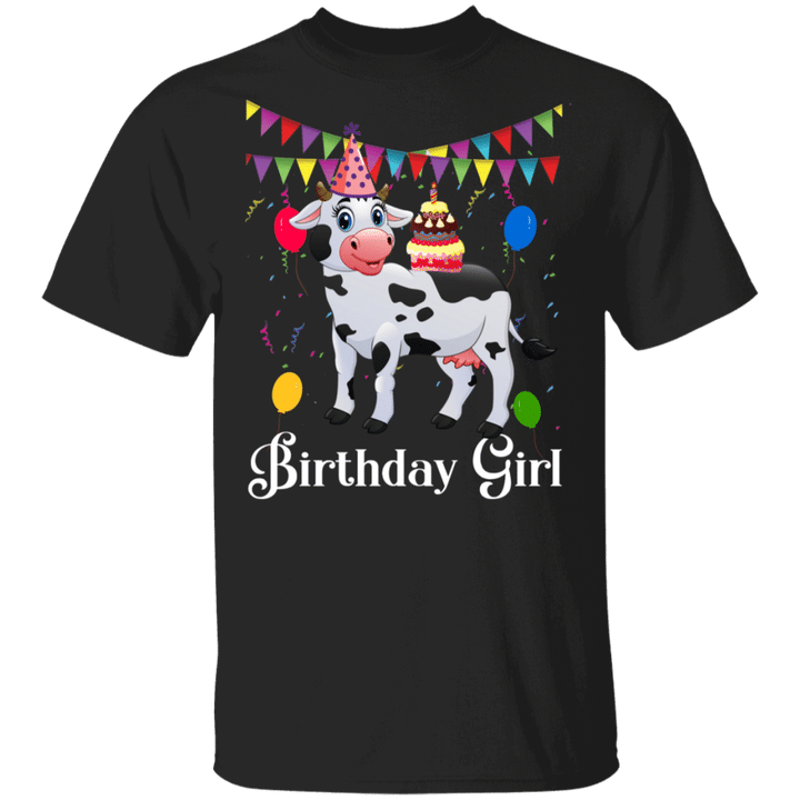 Birthday Girl Cute Cow In The Birthday Party Cow Lover Birthday Gifts