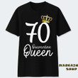 70th Birthday Quarantine Queen Social Distancing T shirt