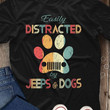 Easily Distracted Jeeps Dogs Black
