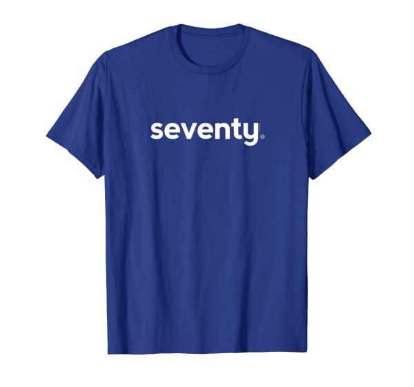70th Birthday Gift Ideas for Him Men | Seventy Design Tee T-Shirt