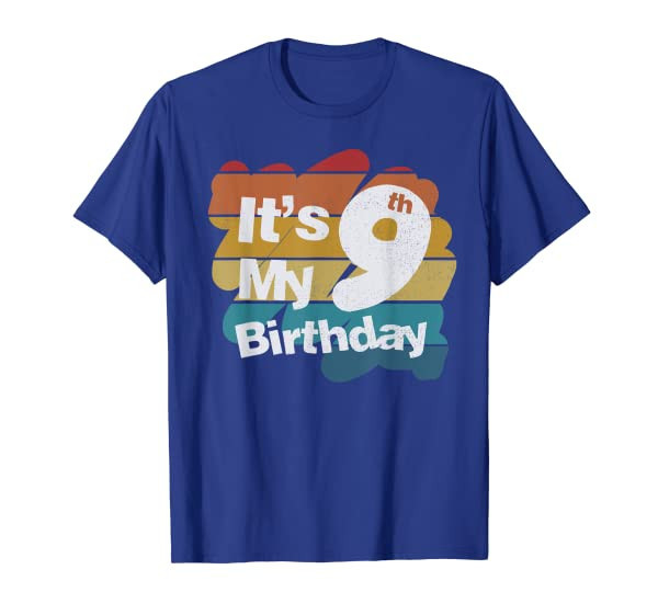 9th Birthday Shirt. Its My 9th Birthday 9 Year Old Birthday T-Shirt