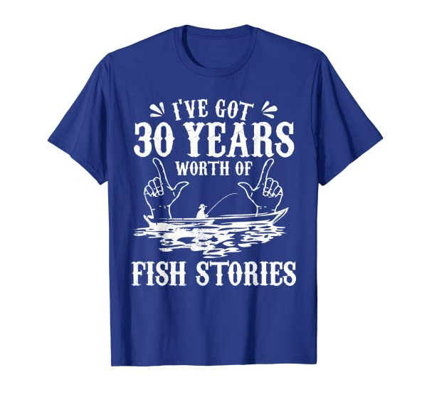 30th Birthday Fisherman T Shirt Funny Bass Fishing Gift Idea T-Shirt