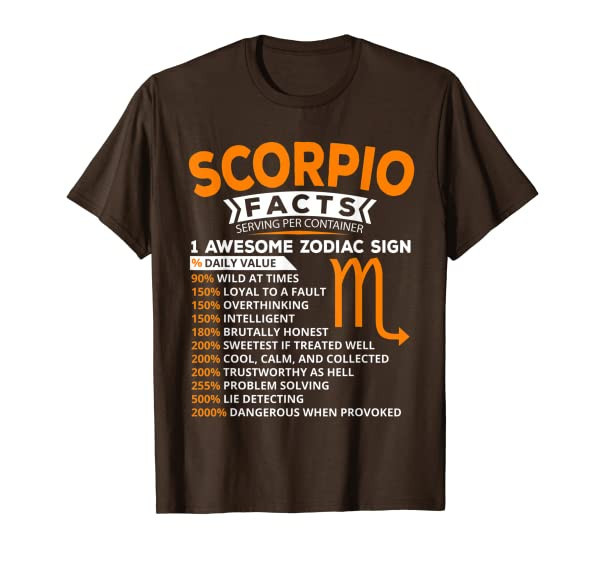 Funny Scorpio Birthday Shirt Astrology Zodiac Sign Gift