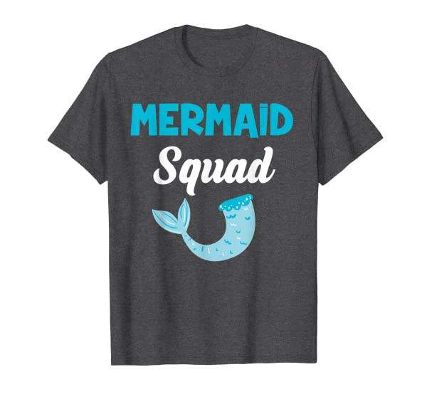 Funny Mermaid Squad Matching Birthday Bachelorette Party T-Shirt