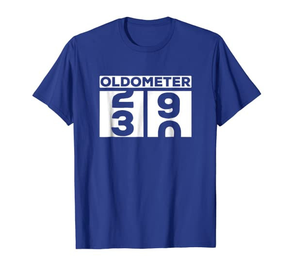 Funny Oldometer T-shirt for 30th birthday counting Tee