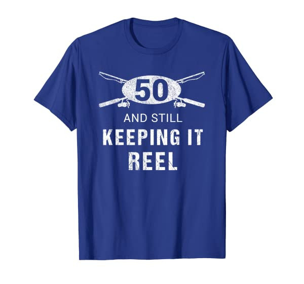 Funny Fishing 50th Birthday Gift Fisherman Shirt 50 Year Old