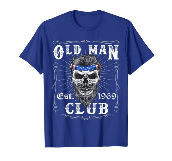 Mens Old Man Club 50th Birthday Gift Born in 1969 Est 50 Year T-Shirt