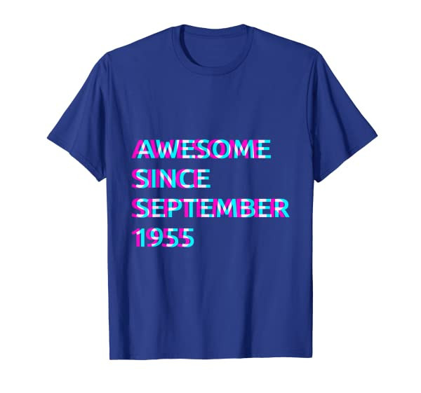 66th Birthday 66 Years Old Awesome Since September 1955 T-Shirt