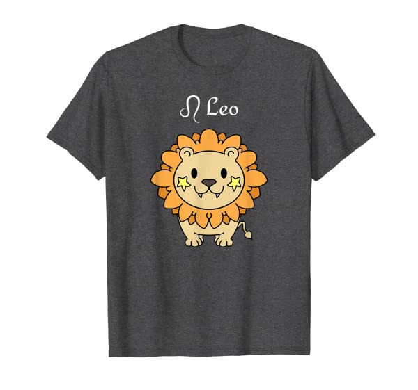 Leo Horoscope - July August Birthday Anime Zodiac Sign T-Shirt