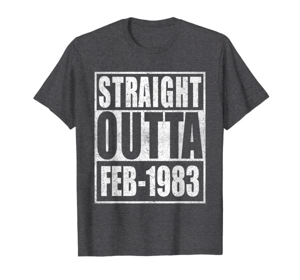 Straight Outta 1983 38th Bithday GIft 38 Years Old Birthday T-Shirt