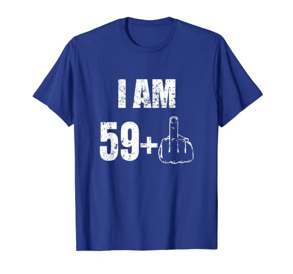 Mens I am 59 plus 1 funny 60th birthday mens tshirt 1957