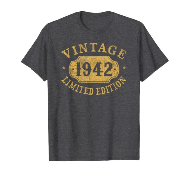 79 years old 79th Birthday Anniversary Gift Limited 1942 T-Shirt
