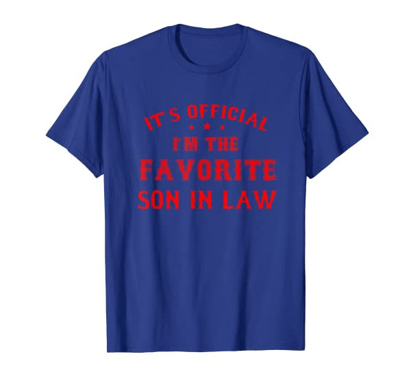 Mens Favorite Son in Law Funny Son-in-Law Birthday Christmas Gift T-Shirt