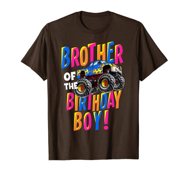 Monster Truck Brother of The Birthday Boy T-Shirt
