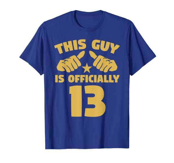 This Guy Is Officially 13 Years Old 13th Birthday T-Shirt