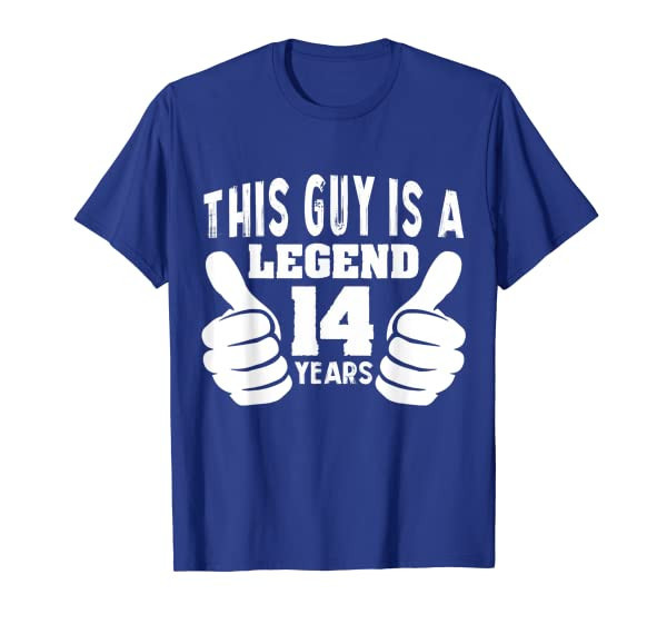 Mens This Guy Is a Legend 14 Years Birthday T-Shirt