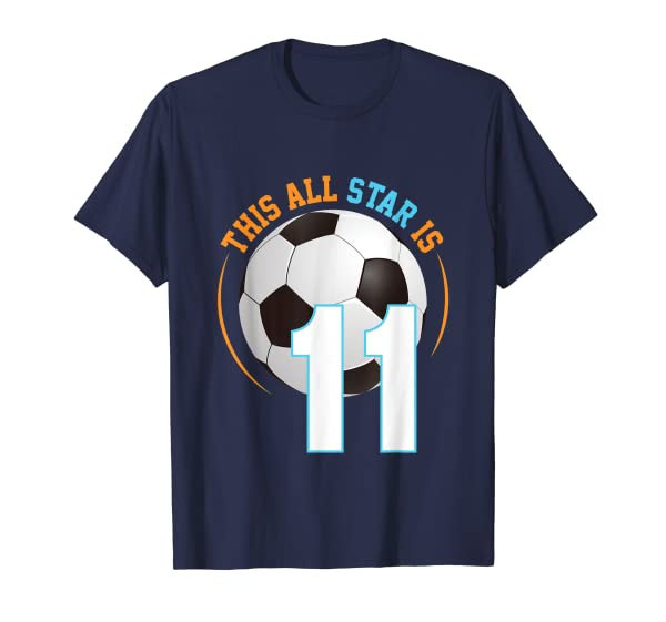 This All Star is 11 Birthday Soccer T-Shirt for 11 Year Old