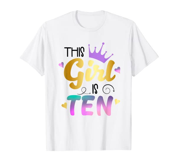 Ten Birthday Double Digits Shirt 10th Birthday Outfit