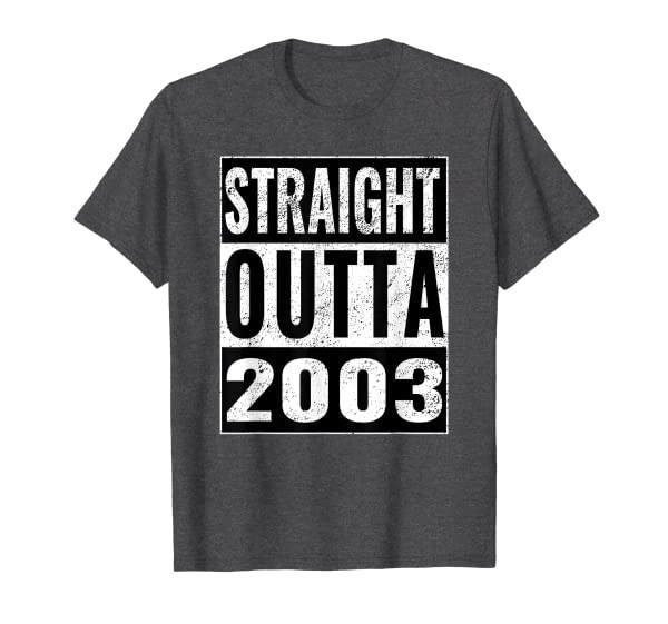 Straight Outta 2003 - Straight Out 2003 16th Birthday T-Shirt