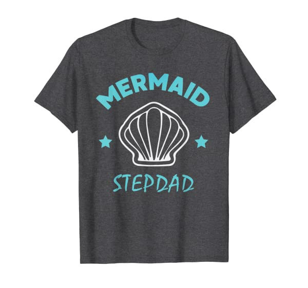 Mermaid Birthday Party Shirt Stepdad Dad Daddy Gift