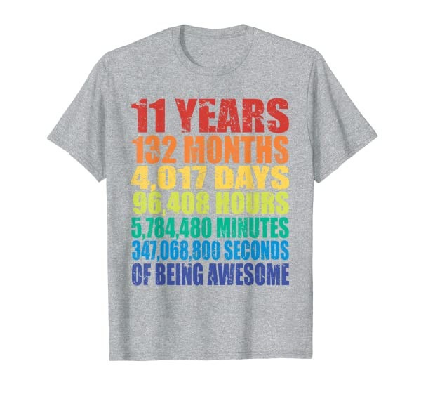 11th Birthday, For Kids, Boys & Girls, Cool 11 Years Old T-Shirt