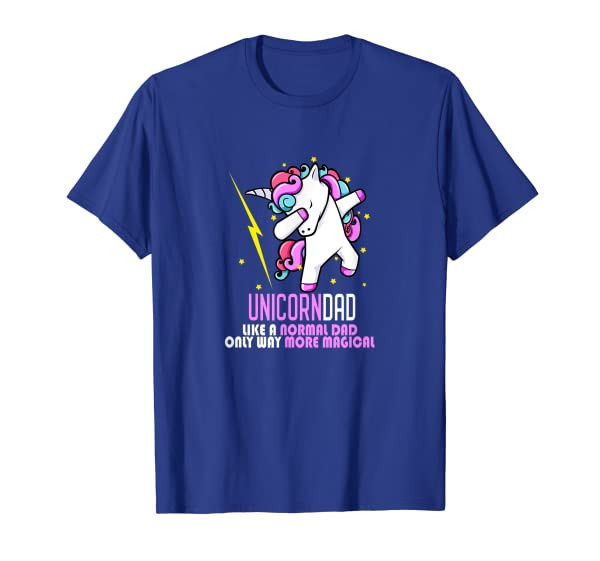 Mens Unicorn Dad Birthday Girl T-Shirt