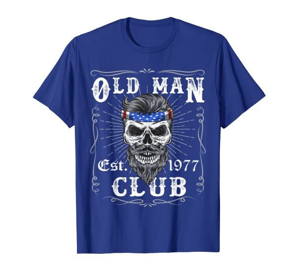 Mens Old Man Club 42nd Birthday Gift Born in 1977 Est 42 Year T-Shirt