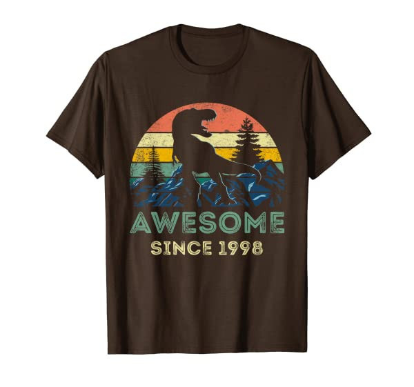 Mens Vintage 21 Year Old 21st Birthday Dinosaur Gift T-Shirt T-Shirt