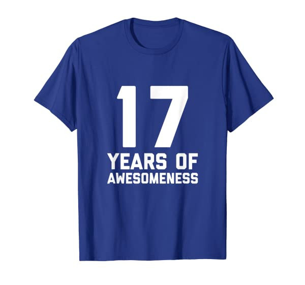 17th Birthday Shirt Gift Age 17 Year Old Boy Girl Seventeen T-Shirt