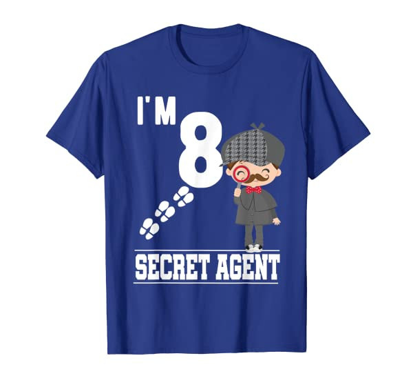 Secret Agent Im 8 Spy 8th Birthday Party Supply Shirt