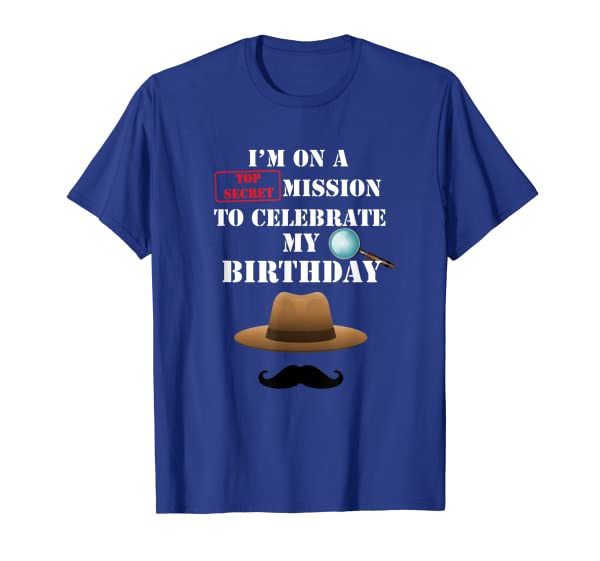 Secret Agent Spy Birthday Party Shirt