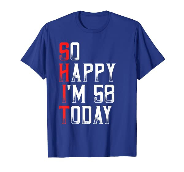 Sarcastic 58 Years Old Born In 1962 Funny 58th Birthday Gift T-Shirt
