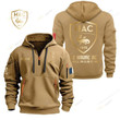 Le Havre AC Gold Logo Quarter Zip Hoodie